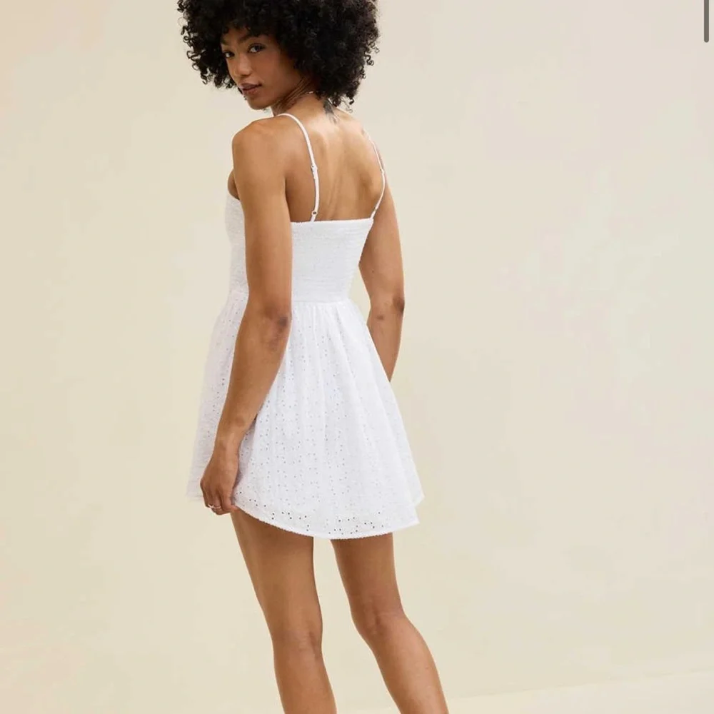 Aerie White eyelet Mini Dress - Picture 3 of 8